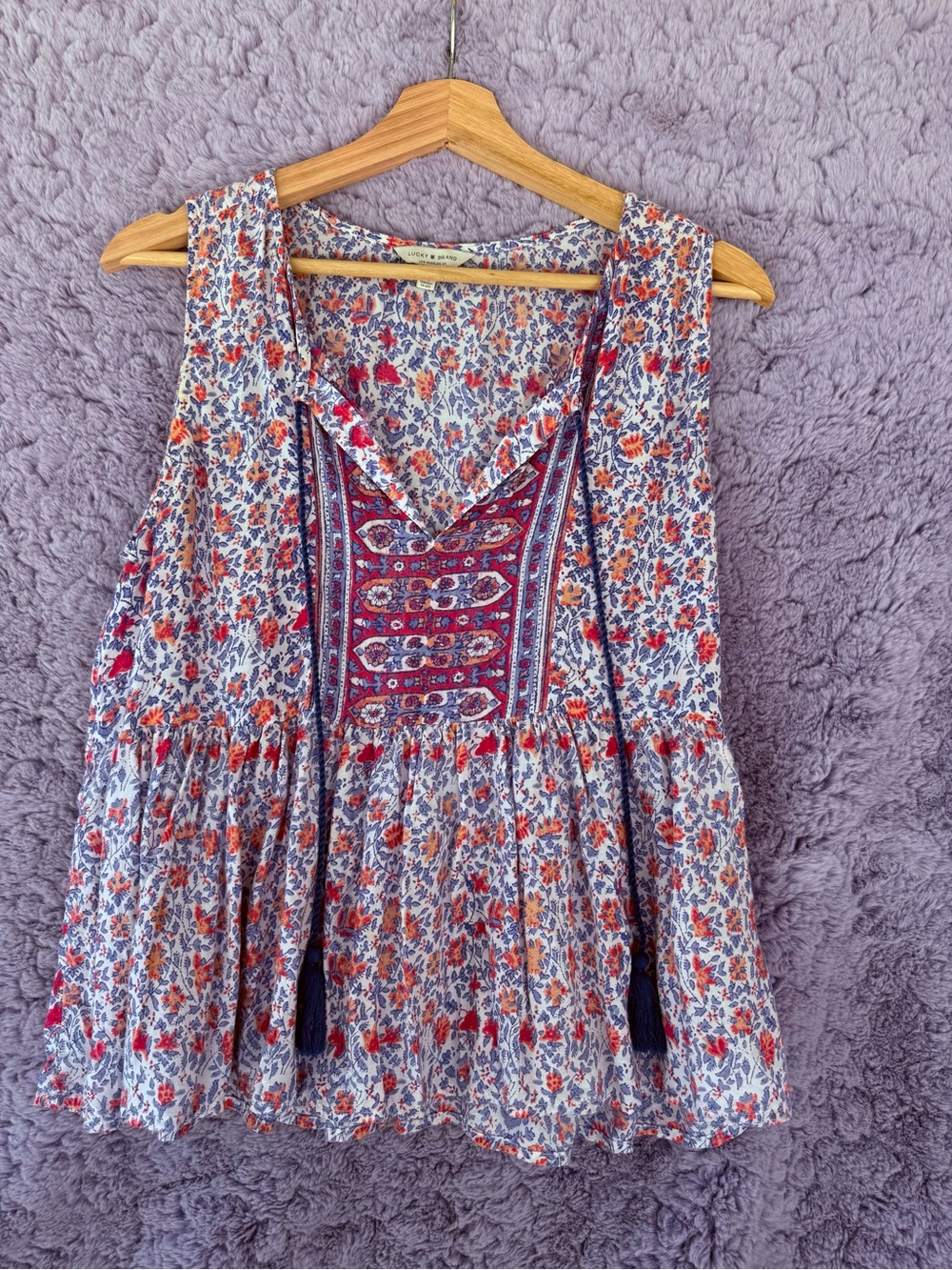 Lucky Brand | Floral Peplum Top | S/P